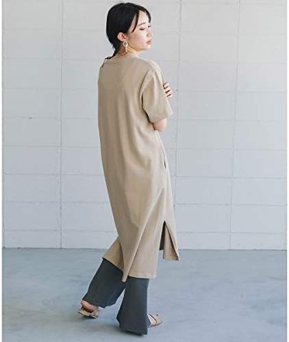 Amazon ブージュルード Bou Jeloud オーガニックコットンワンピース Beige Free ワンピース チュニック 通販