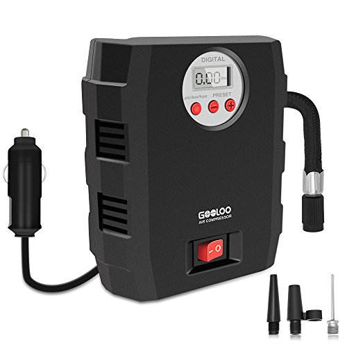 GOOLOO 12V DC Electric Portable Air Compressor Pump, 150 PSI Digital