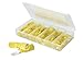100 PCS Polyolefin Heat Shrink Wire Connector Assortment - Fully Insulated Male & Female Spade Yellow Disconnect Terminal Kit for Marine and Automotive Use
