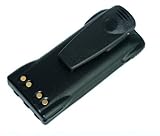 SUNDELY® 1800mAh NI-MH Replacement Battery for MOTOROLA Radio HT750 HT1250 GP338 HNN9008 HNN9008A HNN9008AR HNN9008H HNN9009 HNN9012 + Belt Clip