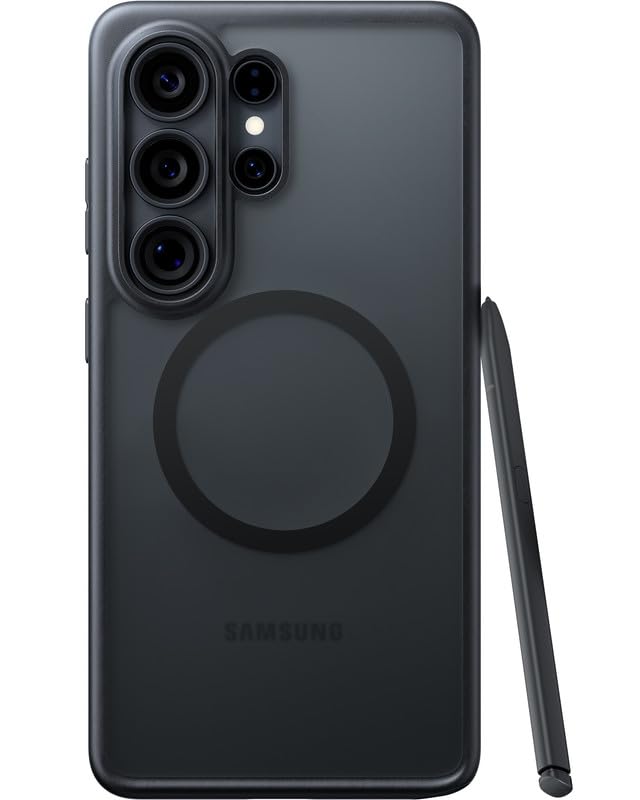 Photo 1 of TORRAS for Galaxy S26 Ultra Case, Magnetic Shockproof [Fit for MagSafe][Military Grade Protection] Translucent Classic Grippy DIY Button for Samsung Galaxy S26 Ultra Case Slim, Black