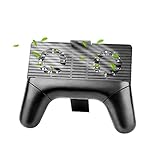 YAKER Cell Phone Cooling Fan Pad, 4 In 1 Portable Power Bank Supply Charger, Cellphone Charging Stand Holder, USB Gamepad, Smartphone Radiator Fan for iPhone, Samsung, Android