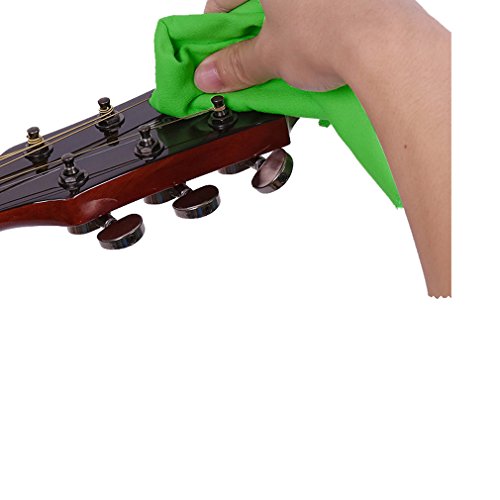 5pcs 28x29CM Microfiber Cleaning Polishing Polish Cloth for Musical Instrument Guitar Violin Piano Clarinet Trumpet Sax Universal