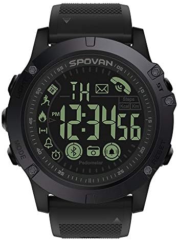 Birdfly Flagship Rugged Smartwatch 33-Month Standby Time 24h All-Weather Monitoring Under 20 Dollar (Black)