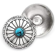CRAFTMEMORE Decorative Concho Faux Turquoise Navajo Flower Indian Charm...