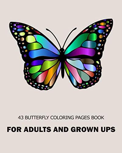 Amazon.com: 43 Butterfly Coloring Pages Book For Adults ...