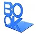 Fasmov Cute Book Nonskid Bookends Art Bookend,1Pair (Blue)