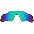 ACOMPATIBLE Polarized Replacement Vented Lenses for Oakley Radar EV XS Path (Youth Fit) Sunglasses OJ9001