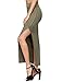 ROMWE Women's Side Slit Slim Fit Pencil Skirt