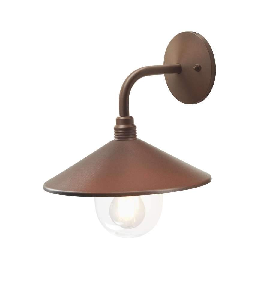 Sovil Applique 'Spectre' 60 w - cm 29 x 33 x 13 corten