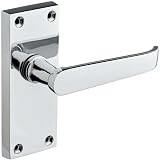 Designer Levers Victorian Straight Lever Door Handles Polished Chrome 1 Pair view 1