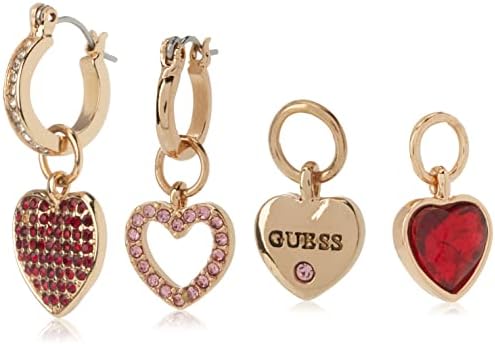 GUESS Goldtone Mini Huggie Hoop Earrings with Interchangeable