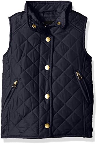 MeJane Kids Little Girls' Quilted Barn Vest, Bright Navy, 5