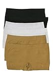 Sakkas Women's Seamless Stretch Boy Short Panties (6 Pack)