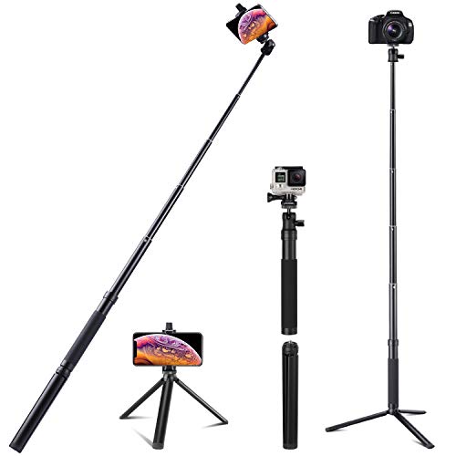 Eocean 46-Inch Selfie Stick Tripod, Extendable Selfie Stick with Wireless Remote, Compatible with iPhone Xs/Xr/Xs Max/X/8 Plus/Galaxy Note 9/S9/S9 Plus/Google/Huawei/Xiaomi/GoPro