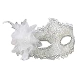Outop Lace with Rhinestone Liles Venetian Mask Masquerade Halloween Costume