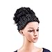 SWACC Afro Puff Drawstring Ponytail Kinky Curly Afro Clip on Updo Chignon Bun Hair Piece Extensions for African American Women Medium Size (Natural Black Brown-2#)thumb 2