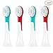 Genkent Replacement Brush Heads For Philips Sonicare Hx6032 Sonicare For Kids Brush Heads, Ages 4-7, 4-pack (4)