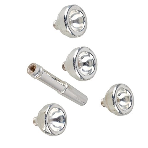 Surfing Silver Copper Rod & Trumpet Mouthpiece 4 Size 1-1/2C,3C,5C,7C for Beginners