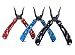 Compact Durable Pocket Multitool Knife, Plier, Screwdriver Tool Set with Screwdriver bits and Nylon Sheath. Perfect Kit for Survival, Emergency, Camping, Outdoor Use Black