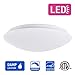 OSTWIN 11 inch Modern LED Flush Mount Ceiling Light Fixture for Any Room 20W (100W Replacement) 5000K (Daylight) Round Acrylic Shade White Finish Mushroom Shape ETL (4 pack) & Energy Star Listed
