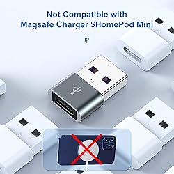 USB C Female to USB Male Adapter 5 Pack,Type C to A
