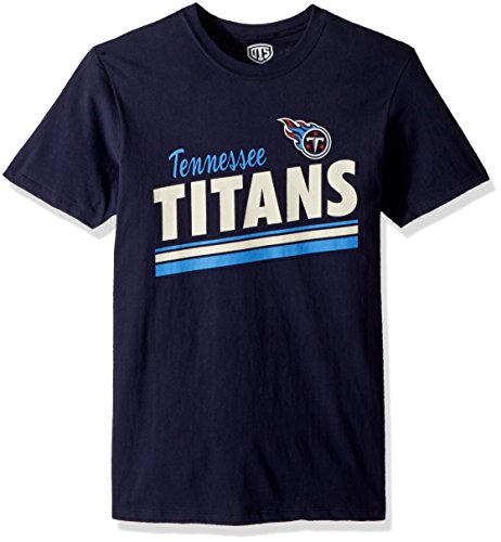 OTS NFL Tennessee Titans Men's Alt Rival Tee, Light Navy, XX-Large