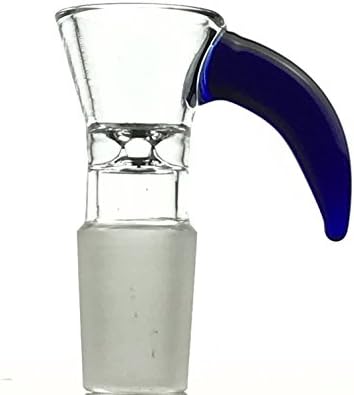 SCIENTIFIC LABWARE 12-137 SLIDE BOWL FUNNEL GLASS DOTS FLAT HANDLE BLUE 14MM