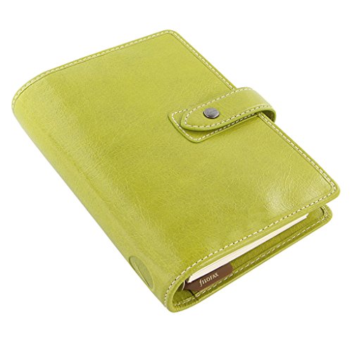 Filofax Malden Leather Organizer Agenda Calendar with DiLoro Jot Pad Refills (Personal, 2019 Pear)