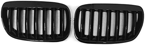 GLOSS BLACK FRONT GRILLE for 04-06 BMW E53 LCI
