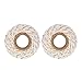 Pangda 2 Rolls 656 Feet Christmas Twine Metallic Bakers Decorative Wrapping Twine String Craft Present Wrapping Cord for Christmas DIY Crafting Presents(2 mm,White)