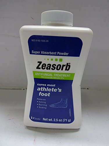 Zeasorb Antifungal Treatment Powder, Athletes Foot, 2.5oz (Pack of 4)