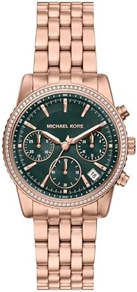 Amazon.com: Michael Kors Lennox Three-Hand Rose Gold-Tone