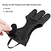 KRATARC Archery Gloves Finger Protector Youth Kids Shooting Hunting Arrow Bow for Boys Girls Protective Gear Accessories (Black (7~8Y/O))