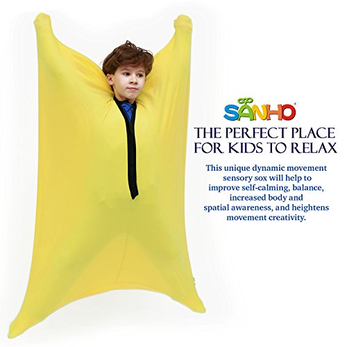 Sanho Yopo Dynamic Movement Sensory Sox, Large,9-12 years old, 56''LX28''W Yellow