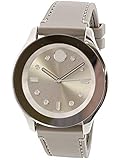 Movado Bold Silver Dial Grey Silicone Ladies Watch 3600412