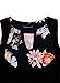 Fantaist Women's Sleeveless Elegant Wedding Party Vintage Floral Print Dress (S, FT601-Black)