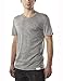Woolly Clothing Co Men's Merino Wool V-Neck Hiking and Travel T-Shirt,Grey,Large