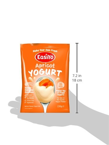 EasiYo Yogurt Mix, Apricot, 4 Count