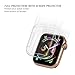 [2 Pack] OUHENG Compatible with Apple Watch Screen Protector with Case 44mm Series 4, Soft TPU All-Around Ultra-Thin Clear Protective Case Cover Compatible with Apple Watch Case Series 4 44mm, Clear