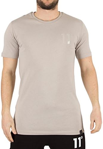 11 Degrees Men's Core Logo T-Shirt, Beige