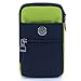 liangdongshop Leisure Style Multi-Layer Waterproof Waist Pack Cell Phone Bag Crossbody Pouch with Carabiner & Belt Fastener & Shoulder Strap (Greenish)