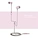 Ectreme Wired Metal in Ear Headphones,Noise Isolating Stereo Bass Earphones with Mic … (Pink)
