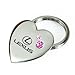 LEXUS Heart Shape Pink Crystals Key Chain