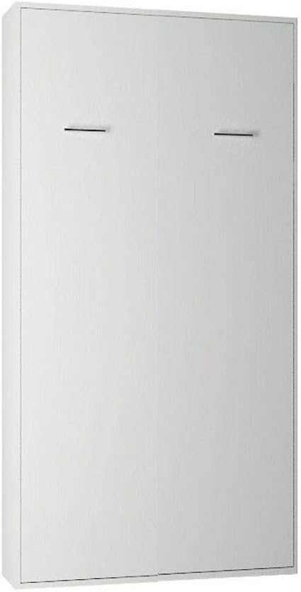 Inside Armoire Lit Escamotable Smart Blanc Mat Couchage 90 190cm Amazon Fr Cuisine Maison