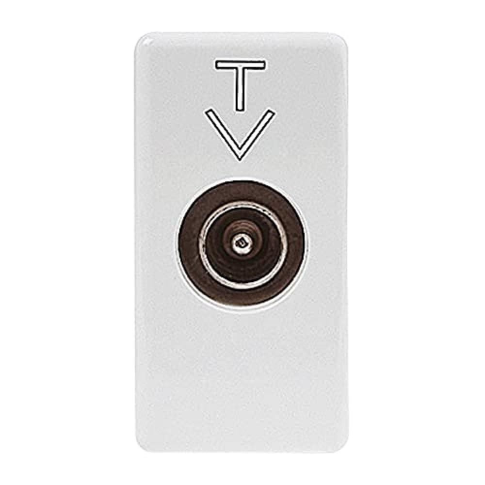 Gewiss GW20381 outlet box TV (coaxial) White - Cash register