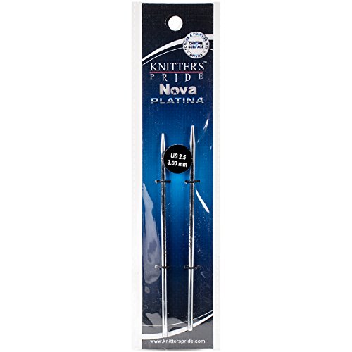 Knitter's Pride518711-Nova Platina Interchangeable Needles, Size 2.5/3mm