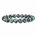 Justinstones Natural A Grade African Turquoise Gemstone 10mm Round Beads Stretch Bracelet 7 Inch Unisex