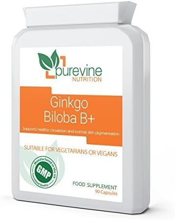 Ginkgo Biloba B Plus 2000mg Supplement - 90 Capsules [Not Tablets] | High Strength with Added Vitamin B Complex | UK Manufactured | Quality Guaranteed