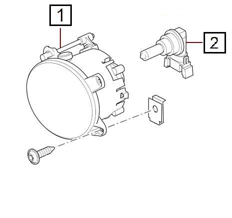 LAND ROVER DISCOVERY 2 2003-2004 FOG LIGHT LH / DRIVER GENUINE PART# XBJ000090